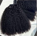 4a4b Curl Weft Black Colour Hair Extensions - Virgin Hair