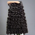Burmese Curly Weft Black Colour Hair Extensions - Virgin Hair