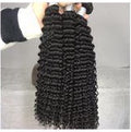 Kinky Curly Weft Black Colour Hair Extensions - Virgin Hair