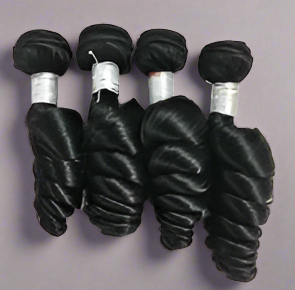 Loose Wave Weft Black Colour Hair Extensions - Virgin Hair