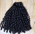 Pixie Curly Weft Black Colour Hair Extensions - Virgin Hair