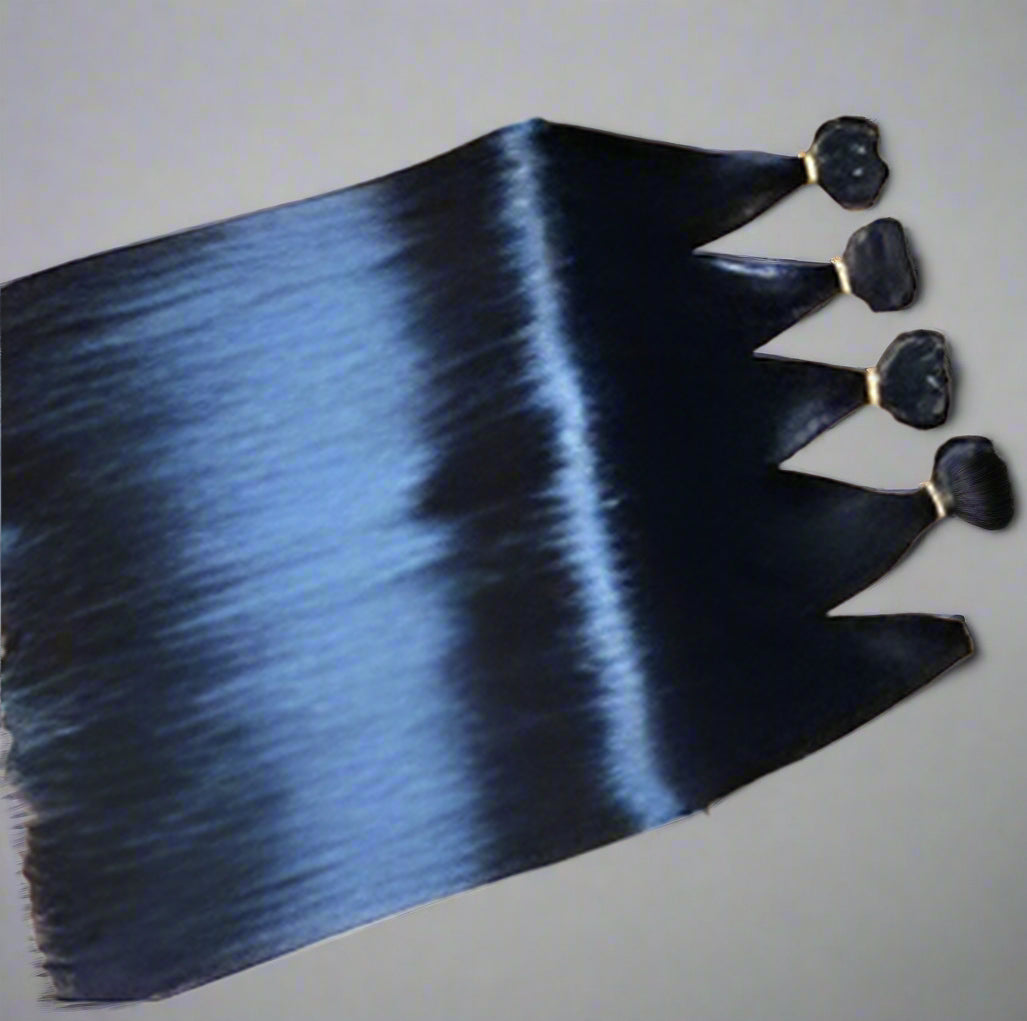 Straight Weft Natural Colour Hair Extensions - Virgin Hair