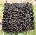 Vietnamese Curly Weft Black Colour Hair Extensions - Virgin Hair