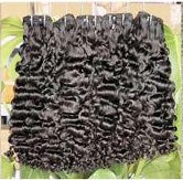 Vietnamese Curly Weft Black Colour Hair Extensions - Virgin Hair